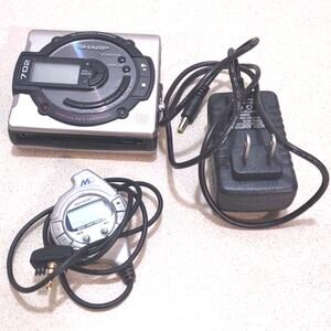 *PARTS* Sharp MD-MS702 Minidisc Player with Remote And Charger